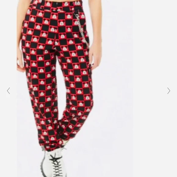 Disney Pants Jumpsuits Disney Forever Mickey Checkered